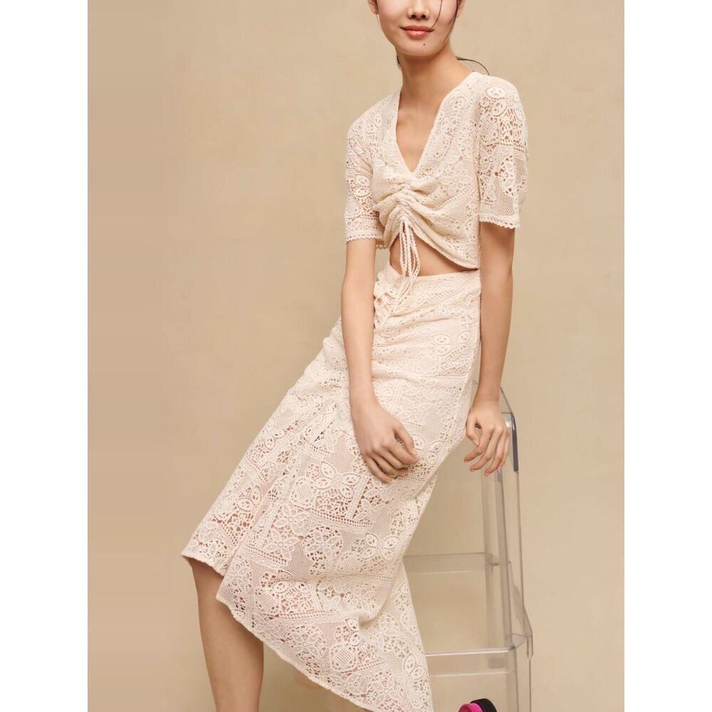Maje Crochet Dress FR40 NEW NWT